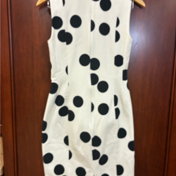 Banana Republic Black and White Polka Dot Midi Dress - Picture 6 of 10